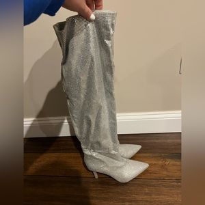 COPY - Aldo silver crystal boots